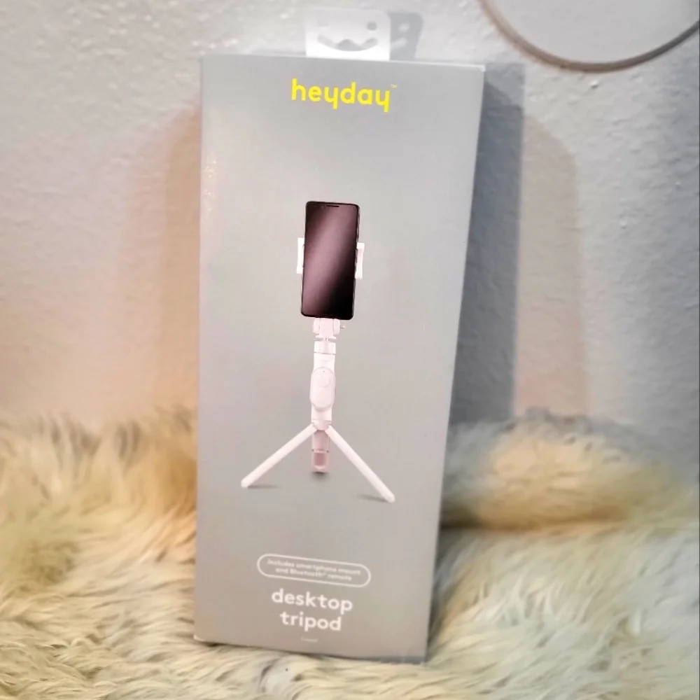 Heyday Desktop Tripod + Phone Mount includes Bluetooth Remote